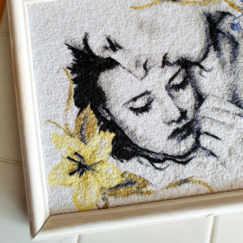 Siuvinėtas paveikslas" Meilė kartu"