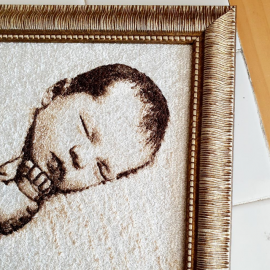 Siuvinėtas paveikslas " Mažylis 2"