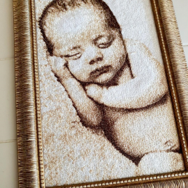 Siuvinėtas paveikslas " Mažylis 3"