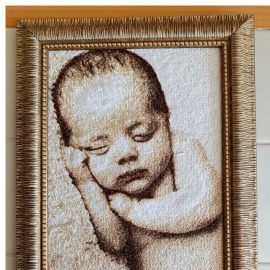 Siuvinėtas paveikslas " Mažylis 3"