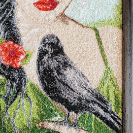 Siuvinėtas paveikslas" Miško deivė"