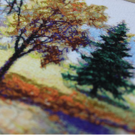 Paveikslas siuvinėtas "Parkas"