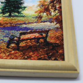 Paveikslas siuvinėtas "Parkas"