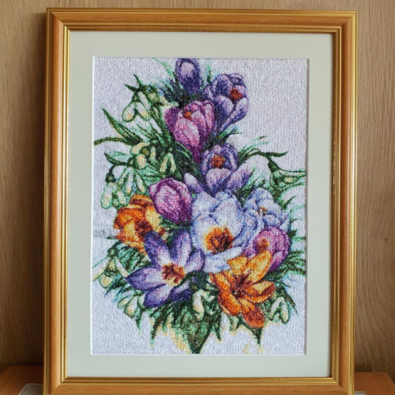 Siuvinėtas paveikslas" Puokštė"