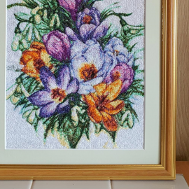 Siuvinėtas paveikslas" Puokštė"