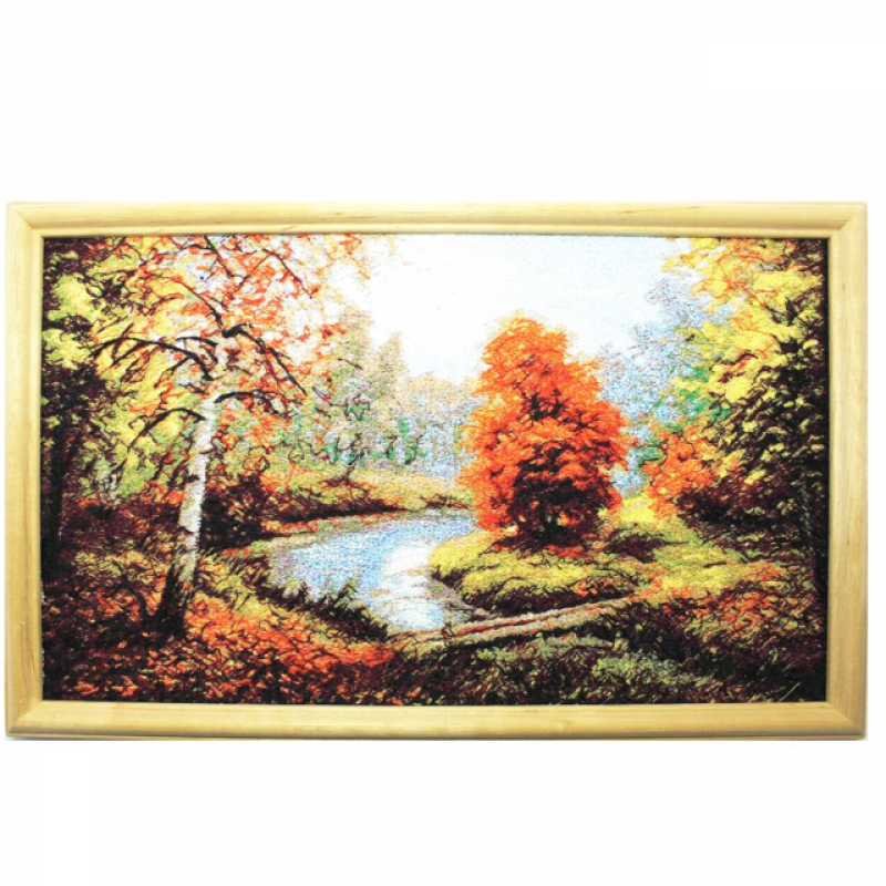 Paveikslas siuvinėtas "Tiltelis"