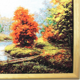 Paveikslas siuvinėtas "Tiltelis"