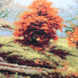 Paveikslas siuvinėtas "Tiltelis"