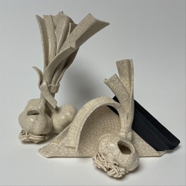 Kompozicija ,,Česnakai". Dėkliukai servėtėlėms ir dantų krapštukams.