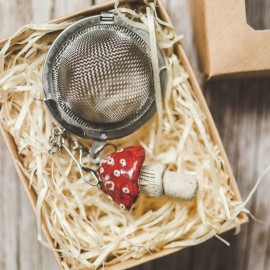 Arbatos sietelis su grybu