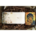 Sojų vaško žvakės ir ikonos rinkinys