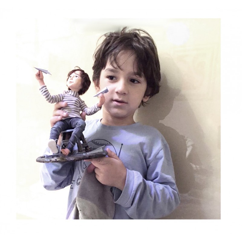 Portretinė interjerinė lėlė Portretinė interjerinė lėlė