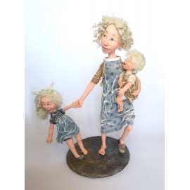 Autorinė lėlė Mama Autorinė lėlė Mama