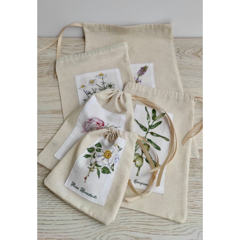 Tekstilinių maišelių rinkinys Tekstilinių maišelių rinkinys