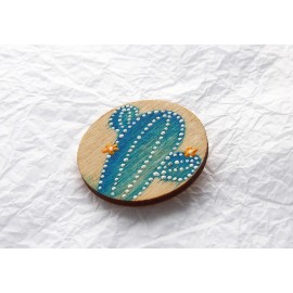 Medinis ženkliukas kaktusas "Mėlynasis dručkis"