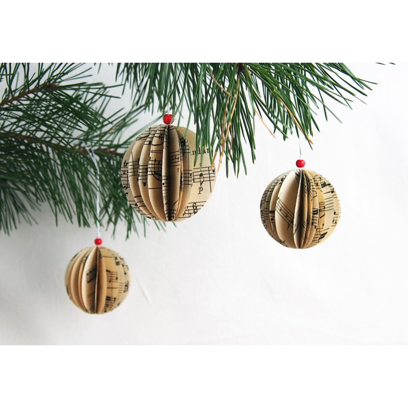 Kalėdinių dekoracijų rinkinys MUZIKA  (5 vnt.)