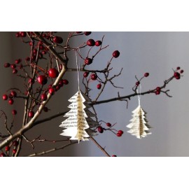 Kalėdinių dekoracijų rinkinys EGLUTĖS (5 vnt.)