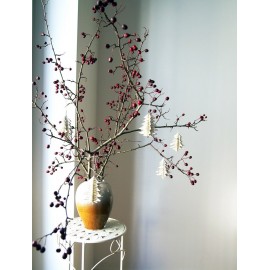 Kalėdinių dekoracijų rinkinys EGLUTĖS (5 vnt.)