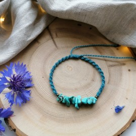 Apyrankė su haulito akmenėliais Apyrankė su haulito akmenėliais