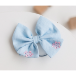 Lininis kaspinėlis su siuvinėjimais