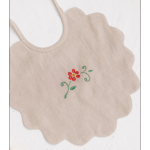 Lininis seilinukas su siuvinėjimais