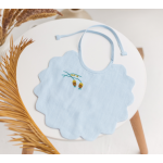 Lininis seilinukas su siuvinėjimais