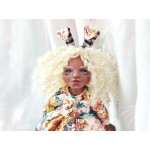 Juoda lėlė iš polimero molio Juoda lėlė iš polimero molio