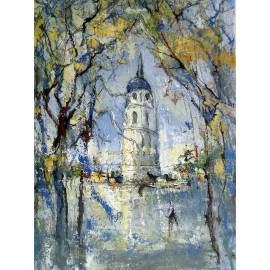 Aliejinis paveikslas "Pavasario bliuzas"