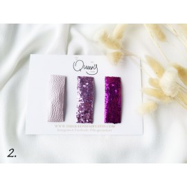 Plaukų segtukai, komplektas 3 vnt., įvairių spalvų