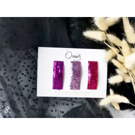 Plaukų segtukai, komplektas 3 vnt., įvairių spalvų