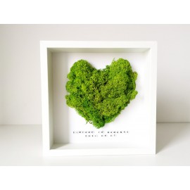 Dovana - rėmelis su širdele (mieganti samana)