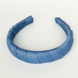 Plaukų lankelis, rankų darbo. Mėlyna spalva