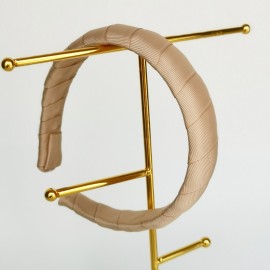 Plaukų lankelis, rankų darbo. Šviesiai rausva spalva