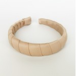 Plaukų lankelis, rankų darbo. Šviesiai rausva spalva