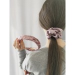 Plaukų lankelis - pintas, natūralaus šilko. Pelenų rožinė spalva Plaukų lankelis - pintas, natūralaus šilko. Pelenų rožinė spalva