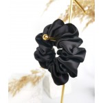 Natūralaus šilko plaukų gumytė,  Juoda Natūralaus šilko plaukų gumytė,  Juoda