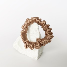 Natūralaus šilko plaukų gumytė, Aukso Spalvos Natūralaus šilko plaukų gumytė, Aukso Spalvos