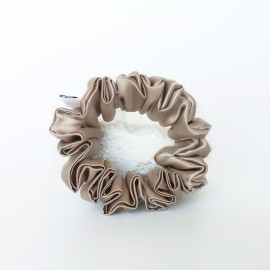 Natūralaus šilko plaukų gumytė, Kakavinė Natūralaus šilko plaukų gumytė, Kakavinė