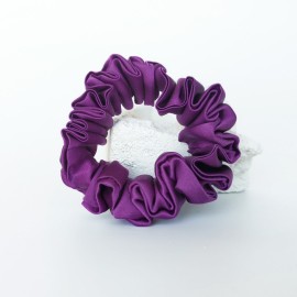 Natūralaus šilko plaukų gumytė, Violetinė
