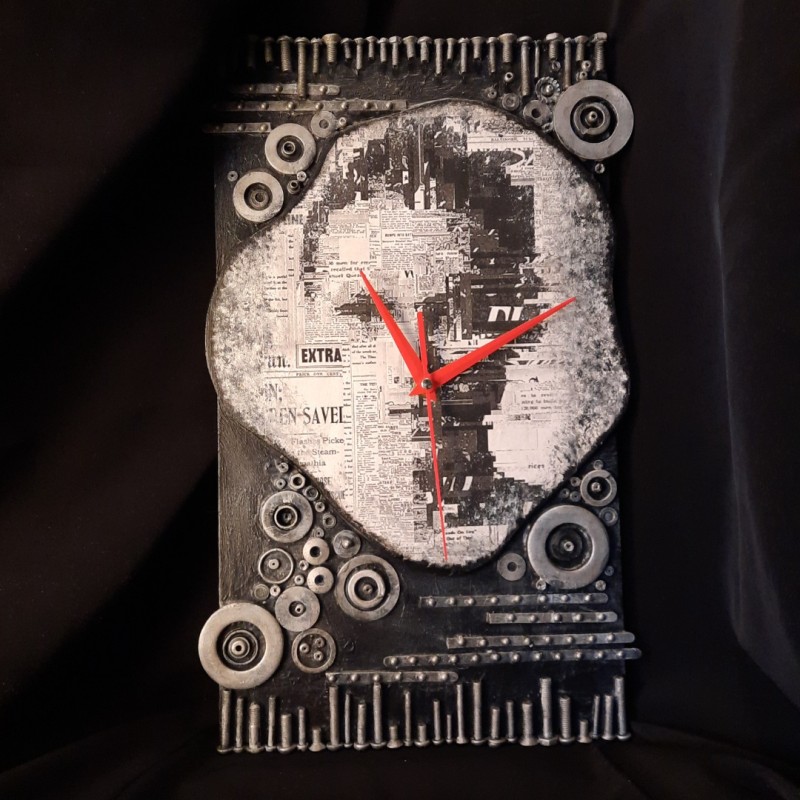 Laikrodis lofto stiliaus „Info Lady“