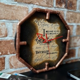 Laikrodis lofto stiliaus „Octagon”