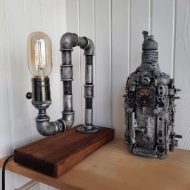 Modernus industrinio stiliaus šviestuvas „Kabliukas“