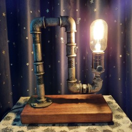 Modernus industrinio stiliaus šviestuvas „Kabliukas“