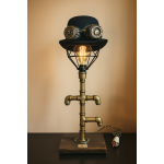 Modernus industrinio stiliaus šviestuvas „Kabykla su cilindru“