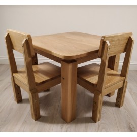 Ąžuolinis reguliuojamas komplektas vaikams