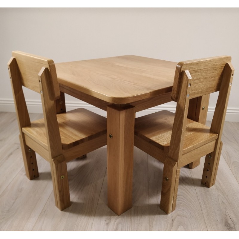 Ąžuolinis reguliuojamas komplektas vaikams Ąžuolinis reguliuojamas komplektas vaikams