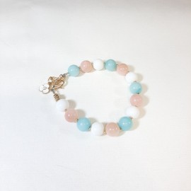 Apyrankė su žadeitu ir hematitu su užsegimu