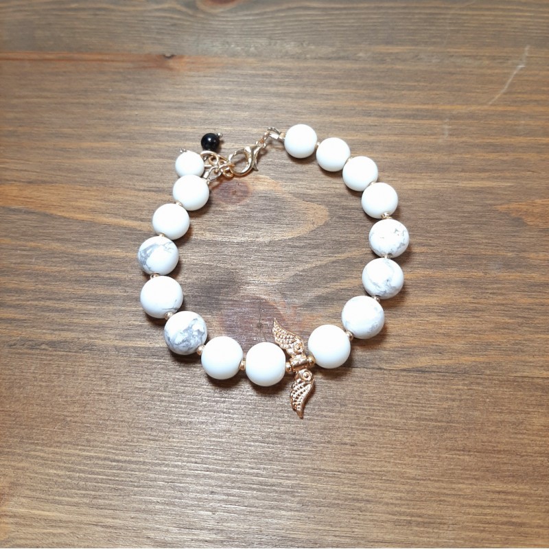 Apyrankė su žadeitu ir hematitu su užsegimu