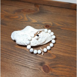 Apyrankė su žadeitu ir hematitu su užsegimu