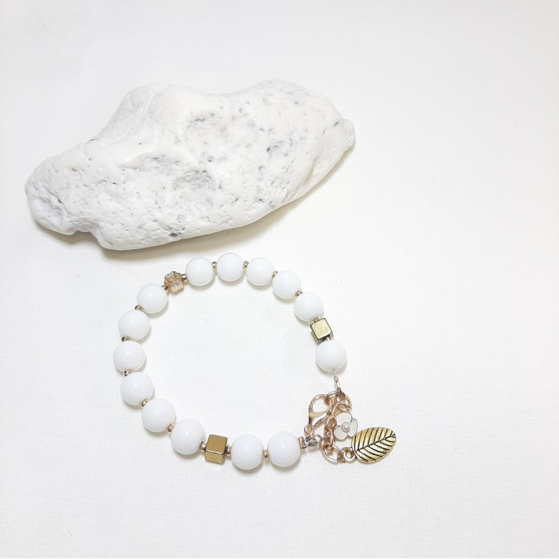 Apyrankė su žadeitu ir hematitu su užsegimu